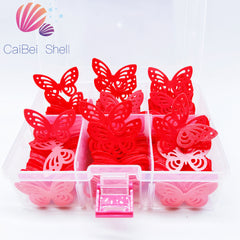 Essbare gemischte Schmetterlings-Wafer-Reispapier-Kuchenaufsätze, Küchenwerkzeuge, Hochzeits-Geburtstags-Party-Kuchendekorationswerkzeug