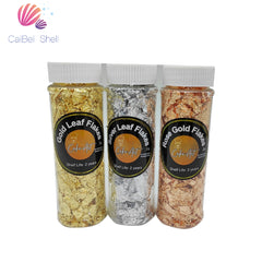 Essbare Blattgold-Silberflocken zum Kuchenbacken, Kuchendekorieren, dekorative Gerichte, Kochen, Kunsthandwerk