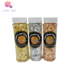 Essbare Blattgold-Silberflocken zum Kuchenbacken, Kuchendekorieren, dekorative Gerichte, Kochen, Kunsthandwerk