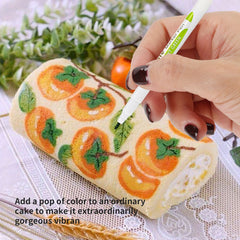 Double Sided Food pen For Decorating Cakes Cookies Biscuits Brush DIY Baking Tool