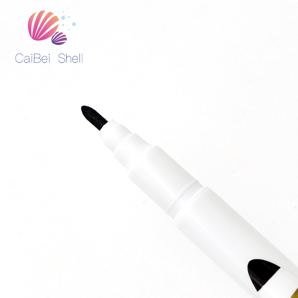 One Pack 2 Pieces Black double sided food coloring marker pen for Cake Art Pen double tip food marker pen Double head food pen
